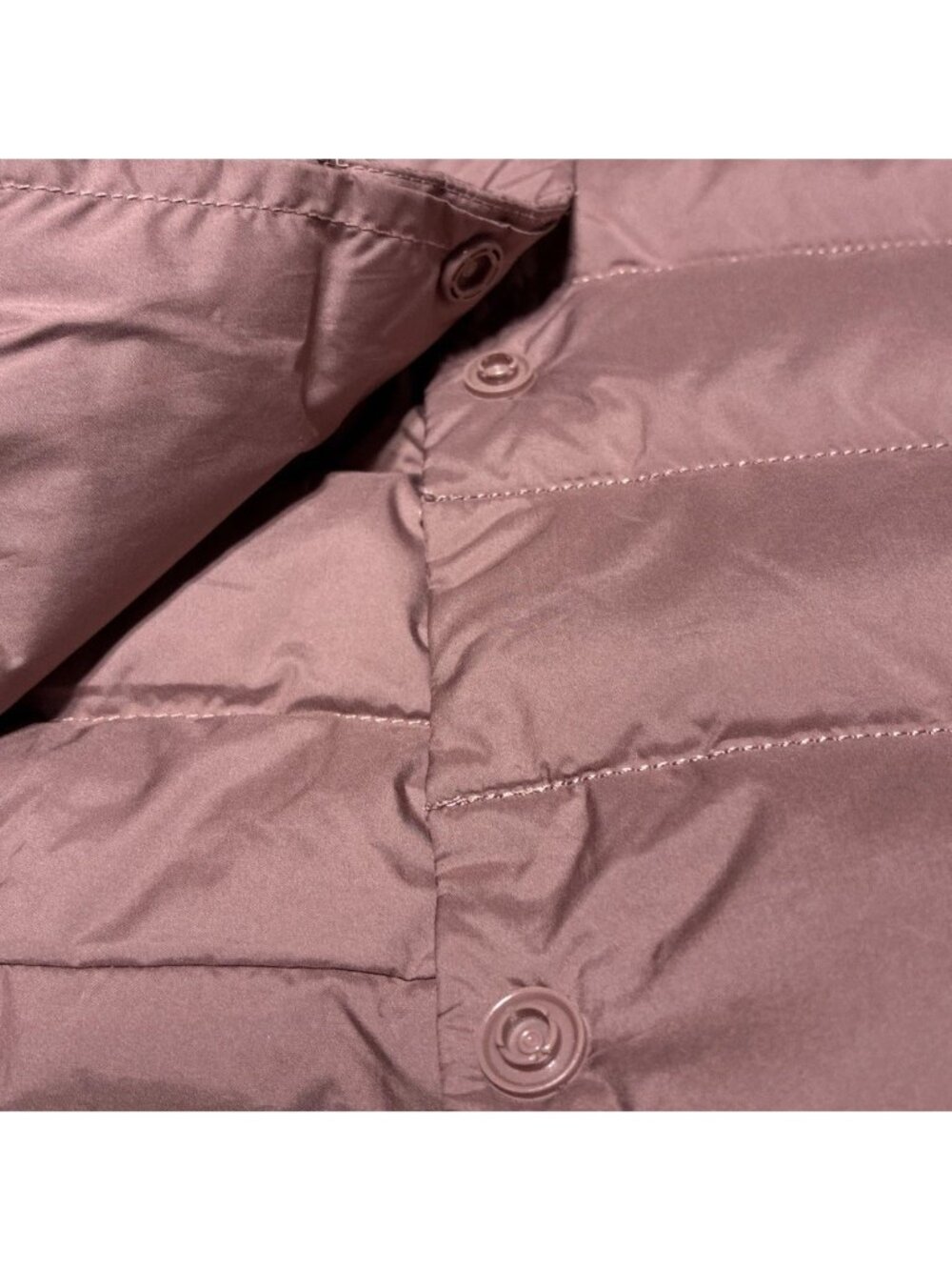 BOSIDENG Women’s Ultralight Down Snap Puffer Jacket Mauve Pink US Small 165/92B